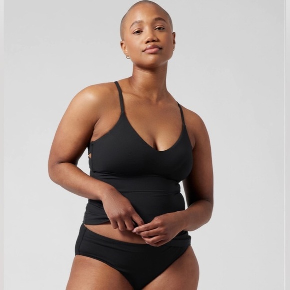 NWOT Athleta Black A-C Triangle Tankini size M - Picture 4 of 11